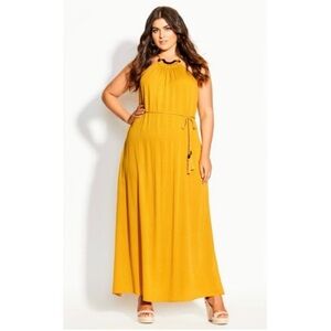 City Chic maxi fearless halter dress size XL / 22